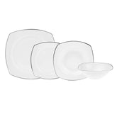 Karaca Adelia 24-piece porcelain tableware set for 6 people platinum, round